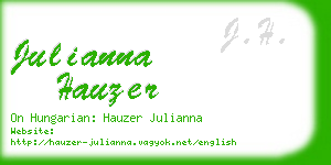 julianna hauzer business card